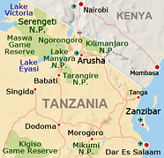 Tansania Karte